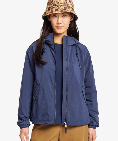AIGLE / エーグル ブルゾン | 形状回復 ソロテックス 撥水 UVカットライトウェイトフーデッドジャケット(ダークネイビー)