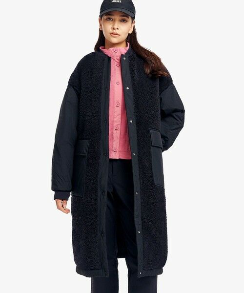 AIGLE / エーグル その他アウター | GORE-TEX WINDSTOPPER ゴアテックス ウィンドストッパー 防風 防水 リバーシブルボア インサレーション中綿ジャケット WARM（ブラック）