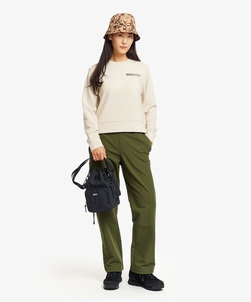 AIGLE / エーグル スウェット | フレンチテリー クルーネック ワンポイントロゴスウェット | 詳細2