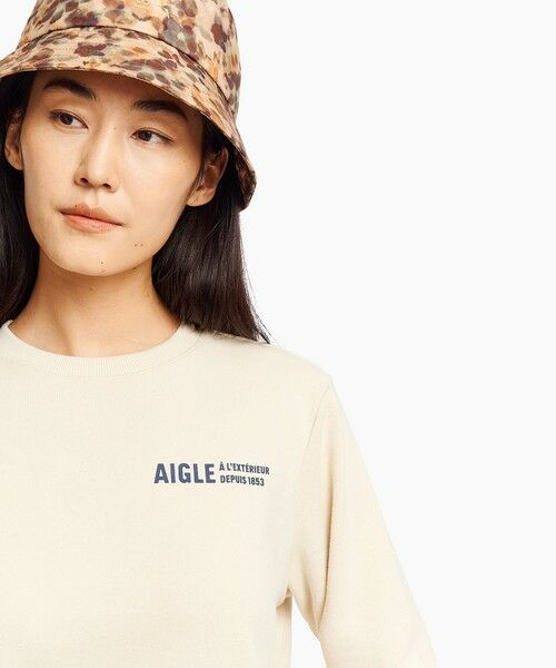 AIGLE / エーグル スウェット | フレンチテリー クルーネック ワンポイントロゴスウェット | 詳細3
