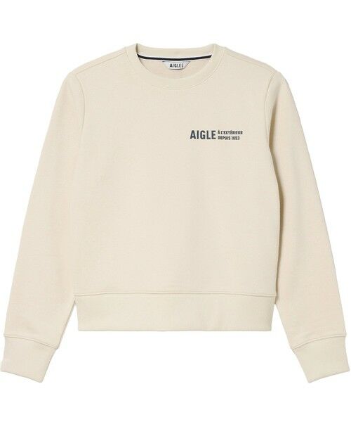 AIGLE / エーグル スウェット | フレンチテリー クルーネック ワンポイントロゴスウェット | 詳細9