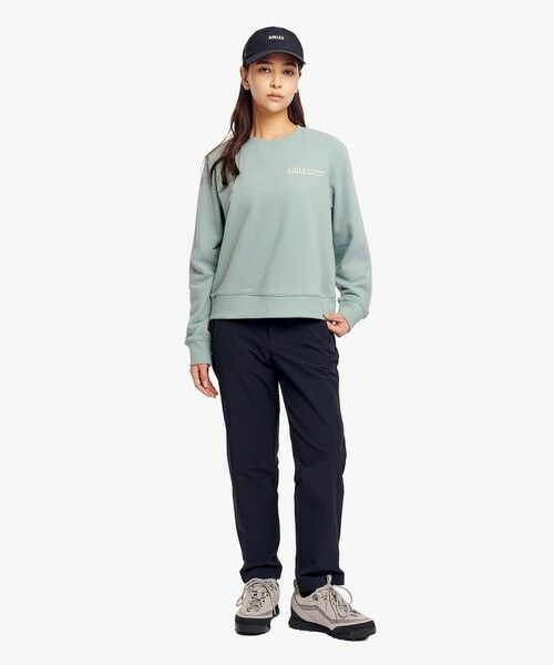 AIGLE / エーグル スウェット | フレンチテリー クルーネック ワンポイントロゴスウェット | 詳細11