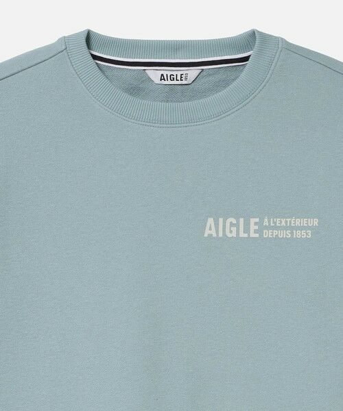 AIGLE / エーグル スウェット | フレンチテリー クルーネック ワンポイントロゴスウェット | 詳細15