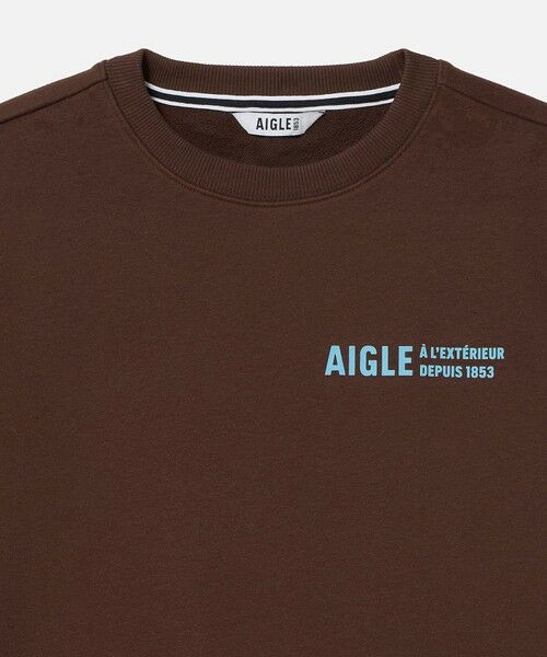 AIGLE / エーグル スウェット | フレンチテリー クルーネック ワンポイントロゴスウェット | 詳細23