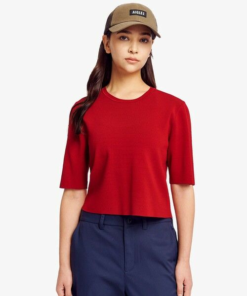 AIGLE / エーグル Tシャツ | UVカット ミディアムスリーブTシャツ | 詳細1