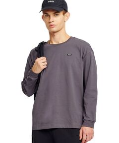 AIGLE / エーグル Tシャツ | オーガニックコットン オーバーサイズ ワンポイントシリコンバッジロゴ ロングスリーブTシャツ