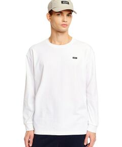 AIGLE / エーグル Tシャツ | オーガニックコットン オーバーサイズ ワンポイントシリコンバッジロゴ ロングスリーブTシャツ