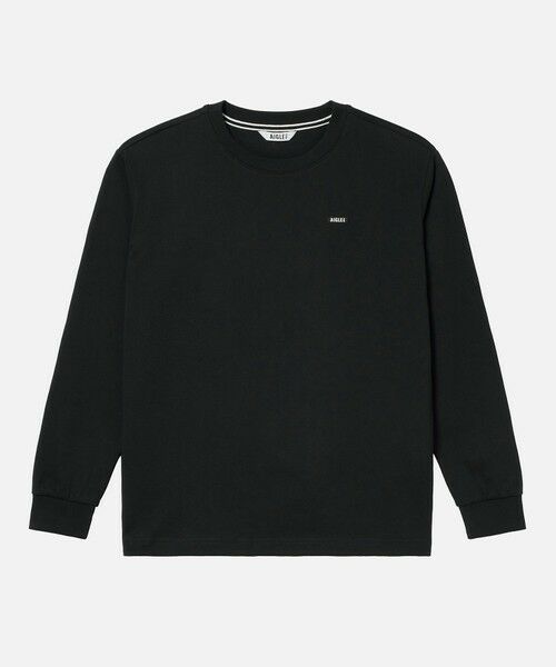 AIGLE / エーグル Tシャツ | オーガニックコットン オーバーサイズ ワンポイントシリコンバッジロゴ ロングスリーブTシャツ | 詳細3