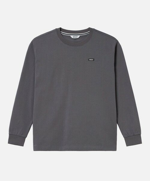 AIGLE / エーグル Tシャツ | オーガニックコットン オーバーサイズ ワンポイントシリコンバッジロゴ ロングスリーブTシャツ | 詳細11