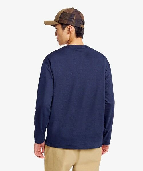 AIGLE / エーグル Tシャツ | 抗菌防臭 吸水速乾 オーガニックコットン ワンポイントロゴ ロングスリーブTシャツ | 詳細3