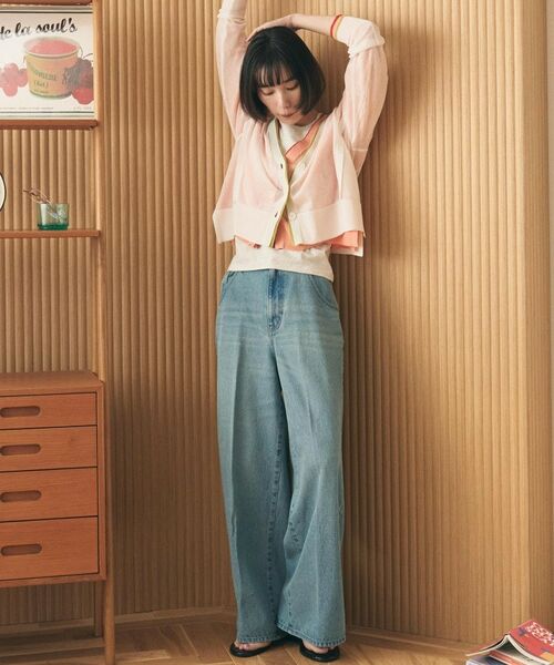 ALL NEW MART / オールニューマート デニムパンツ | ワイドバギーデニム（ブルー(091)）