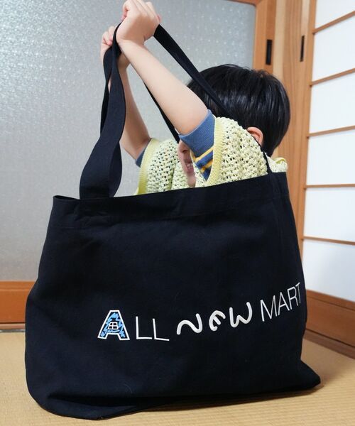 ALL NEW MART / オールニューマート トートバッグ | ALL NEW MART ビッグトートバッグ（ブラック(019)）
