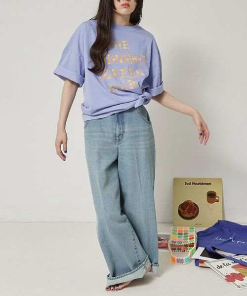 ALL NEW MART / オールニューマート Tシャツ | ミッドナイトスクリーンTシャツ | 詳細3