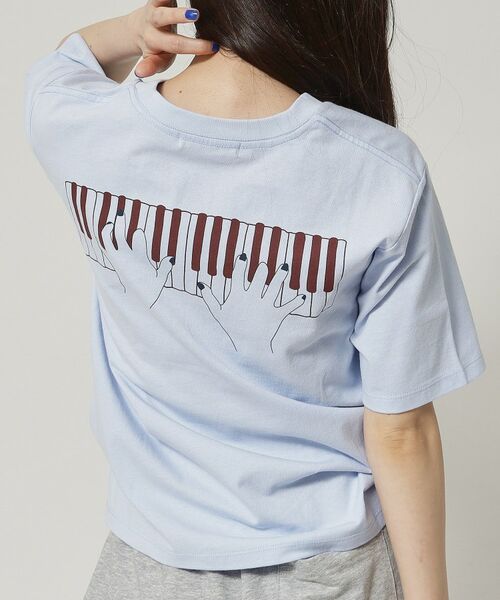 ALL NEW MART / オールニューマート Tシャツ | ピアノ グラフィックTシャツ | 詳細12