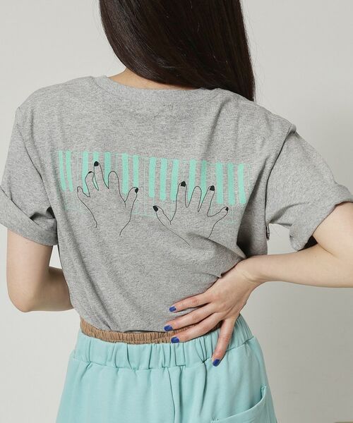 ALL NEW MART / オールニューマート Tシャツ | ピアノ グラフィックTシャツ（ライトグレー(011)）