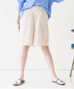 ALL NEW MART / オールニューマート ショート・ハーフ・半端丈パンツ | ストライプハーフパンツ
