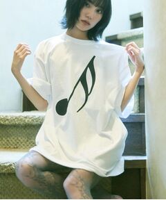 ALL NEW MART / オールニューマート Tシャツ | 音符グラフィックTシャツ
