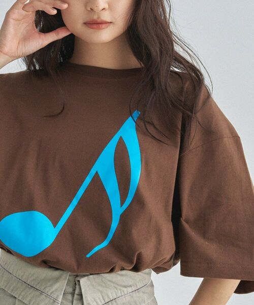 ALL NEW MART / オールニューマート Tシャツ | 音符グラフィックTシャツ | 詳細18