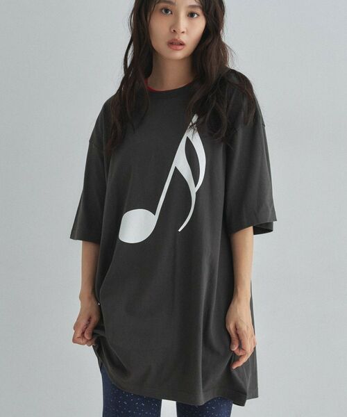 ALL NEW MART / オールニューマート Tシャツ | 音符グラフィックTシャツ | 詳細7