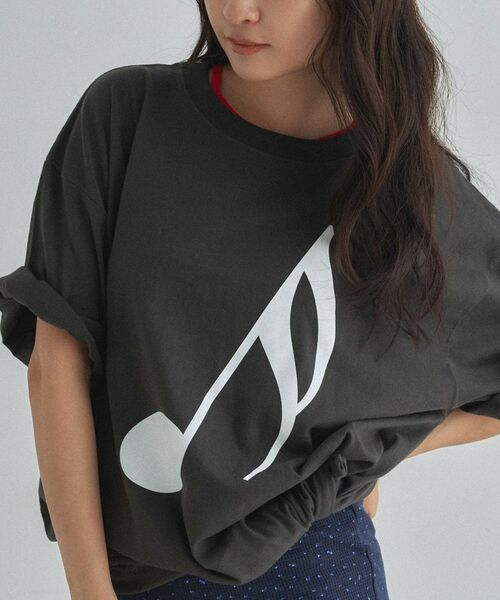 ALL NEW MART / オールニューマート Tシャツ | 音符グラフィックTシャツ | 詳細8