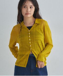 ALL NEW MART / オールニューマート ニット・セーター | シアーチェックニットトップス