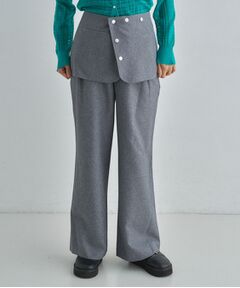 ALL NEW MART / オールニューマート パンツ | スカートレイヤードツイルパンツ