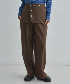 ALL NEW MART / オールニューマート パンツ | スカートレイヤードツイルパンツ