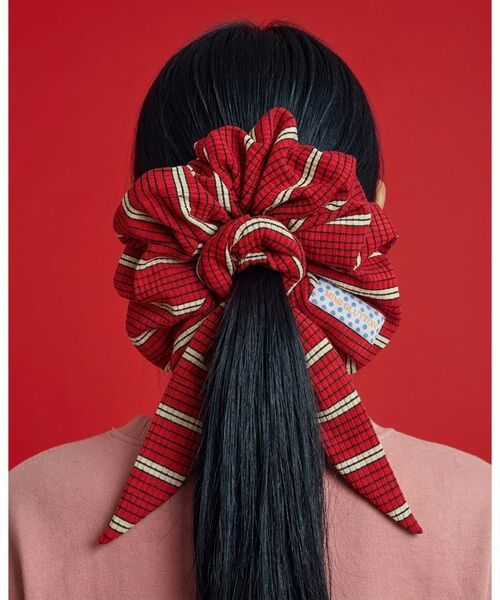 ALL NEW MART / オールニューマート ペットグッズ | 2WAY Ribbon Scarf Scrunchie ／ マルチウェイリボンシュシュ（レッド(062)）