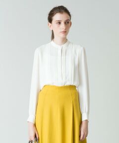 allureville / アルアバイル その他トップス | ジョーゼットピンタックブラウス