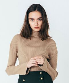 allureville / アルアバイル その他トップス | ワイドカフスリットリブプルオーバー