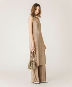 allureville / アルアバイル サロペット・オールインワン | 【セットアップ対応商品】楊柳プリーツタンクワンピース