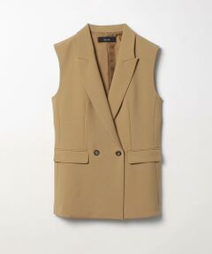 allureville / アルアバイル その他アウター | ギャバダブルブレストジレ