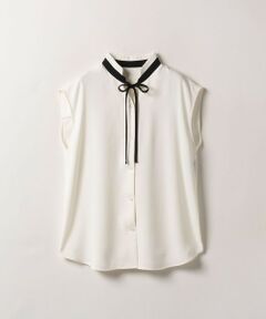 allureville / アルアバイル その他トップス | 配色ナロータイノースリブラウス