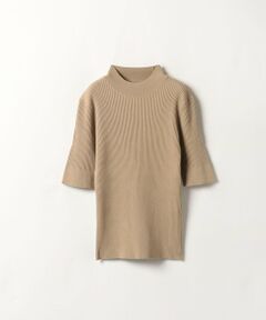 allureville / アルアバイル その他トップス | 3×3リブモックネック5分袖プルオーバー