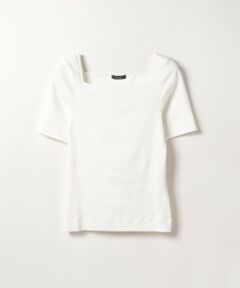 allureville / アルアバイル その他トップス | スクエアネックハーフスリーブプルオーバー