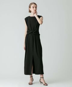 allureville / アルアバイル ドレス | アセテートツイルウエストツイストワンピース