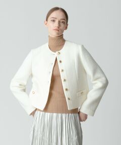 allureville / アルアバイル ノーカラージャケット | ブークレショートジャケット