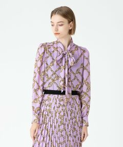 allureville / アルアバイル その他トップス | 【LOULOU WILLOUGHBY】メタルチェーンプリントブラウス