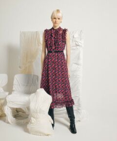 allureville / アルアバイル ドレス | 【LOULOU WILLOUGHBY】リーフプリントフリルワンピース