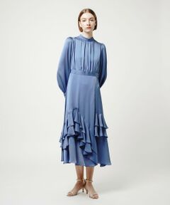 【LOULOU WILLOUGHBY】ラッフルティアードワンピース