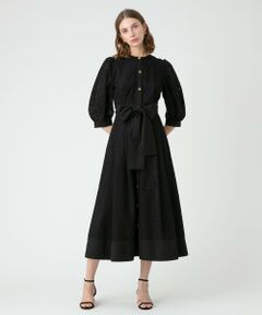 allureville / アルアバイル サロペット・オールインワン | 【LOULOU WILLOUGHBY】アイレットレースコンビワンピース