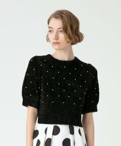 allureville / アルアバイル その他トップス | 【LOULOU WILLOUGHBY】パールスタッズプルオーバー