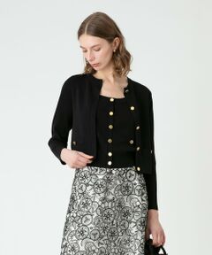 allureville / アルアバイル カーディガン・ボレロ | 【LOULOU WILLOUGHBY】総針クルーカーディガン