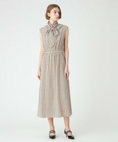 allureville / アルアバイル ドレス | 【LOULOU WILLOUGHBY】デシンドットノースリーブワンピース