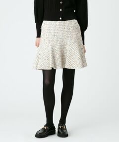 allureville / アルアバイル ミニ・ひざ丈スカート | 【LOULOU WILLOUGHBY】LINTONツイードセミフレアスカート