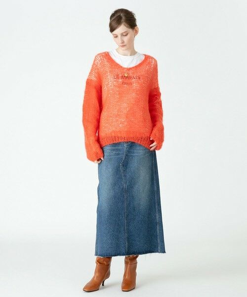 allureville / アルアバイル その他 | 【HEALTHY(ヘルシー)】PLUM DENIM MAXI SKIRT | 詳細4