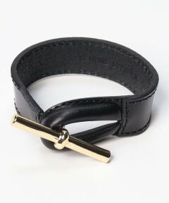 【LEFIJE (レフィエ)】 LEATHER BANGLE