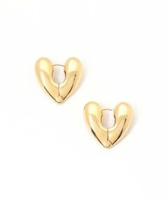 【ANNIKA INEZ(アニカ イネズ】 HEART HOOPS LARGE GOLD