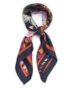 【manipuri(マニプリ)】 65×65 SILK SCARF