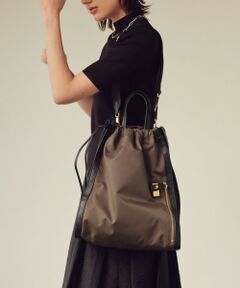 【ORSETTO(オルセット)】 METALLO NYLON TOTE